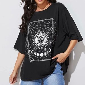 Oversized shoulder drop tee from SHEIN